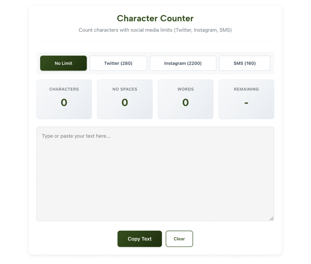online character counter by rankstreak