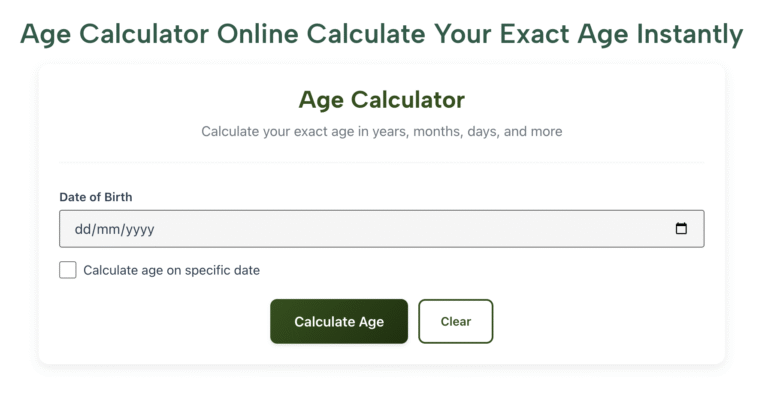 Age Calculator