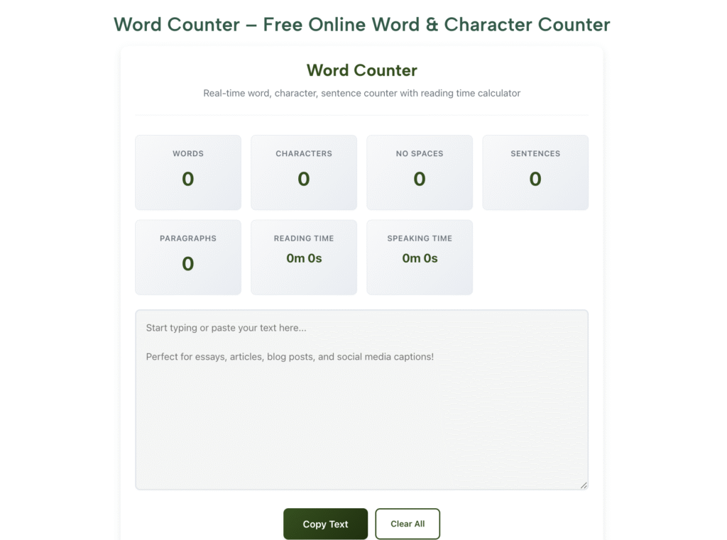 Word Counter