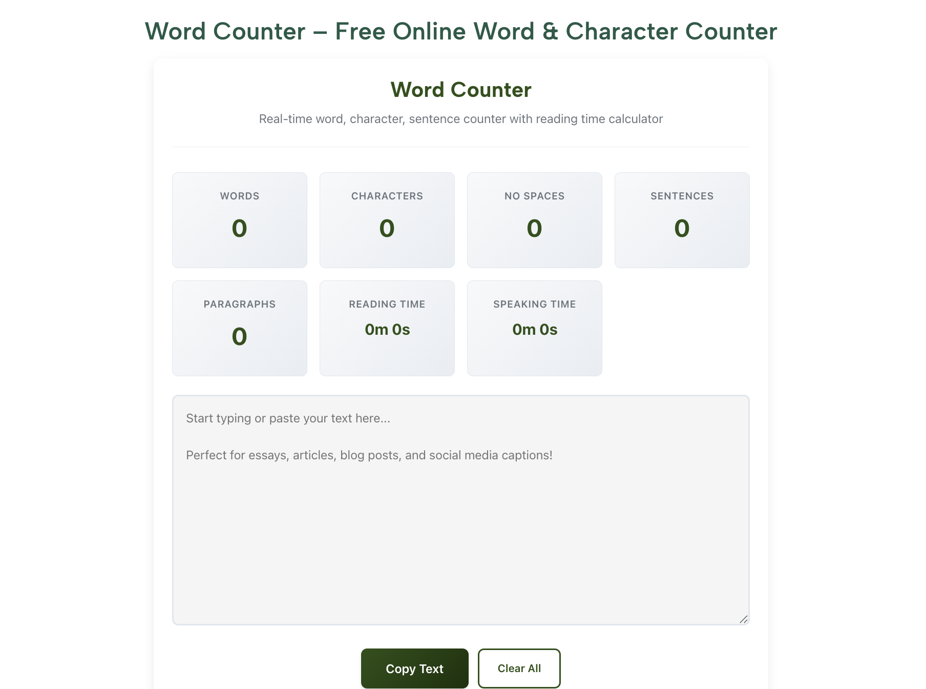 Word Counter