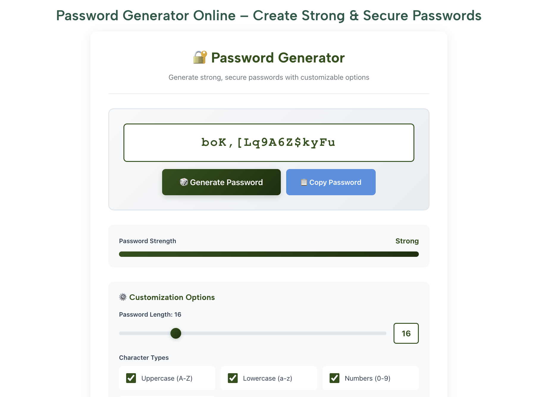 Password Generator